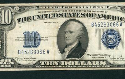 $10 1934 D Silver Certificate ** DAILY CURRENCY AUCTIONS ** COMBINED SHIPPING