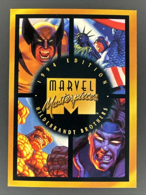 Checklist 1994 Fleer Marvel Masterpieces Card!