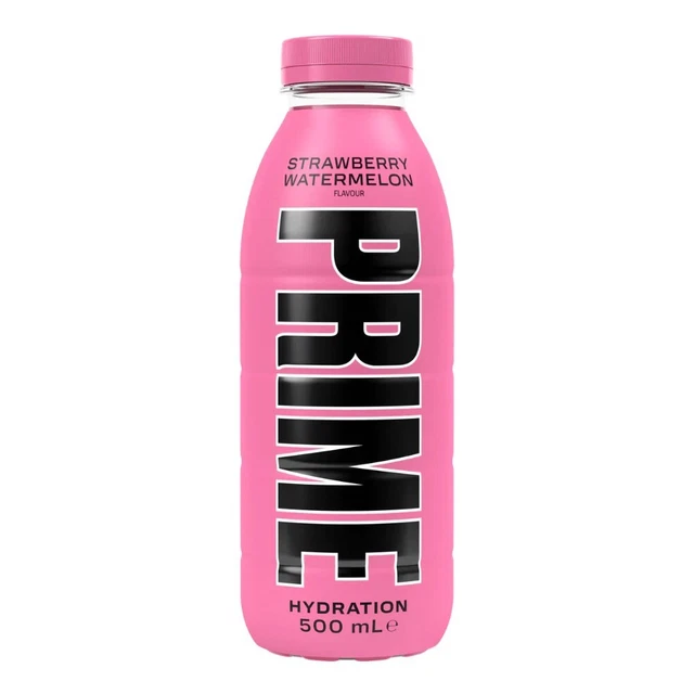 PRIME HYDRATION DRINK Erdbeer-Wassermelone Isotonisches Getränk, 500 ml ...