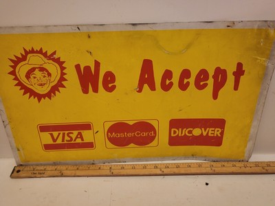 Vintage Huck Finn Sign. Double Sided.