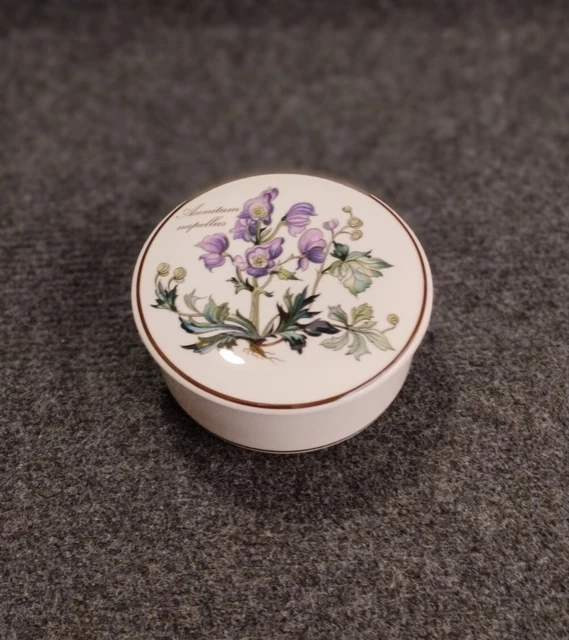 bonbonniere villeroy et boch BOTANICA  boite céramique 'aconitum napellus'
