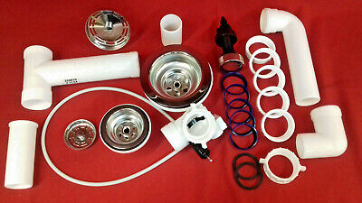Blanco Set de Vidange 2x 3,5 '' Avec Commande Vidage Automatique Original Blanco 224710 