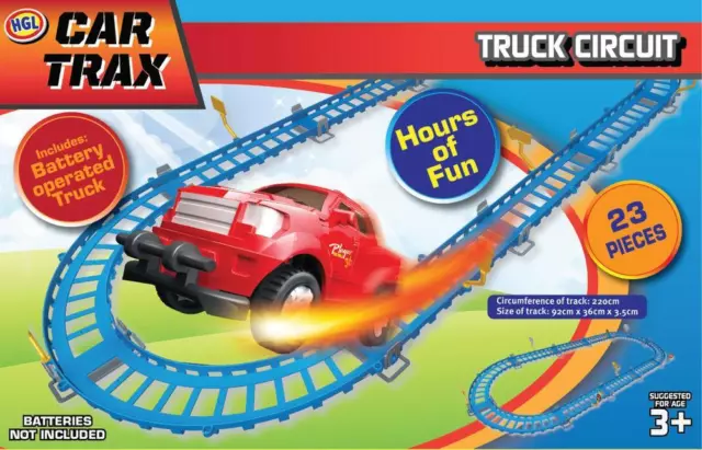 HGL Childrens CAR TRAX TRUCK CIRCUIT Colourful Toy Racing SEE VIDEO Gift Idea