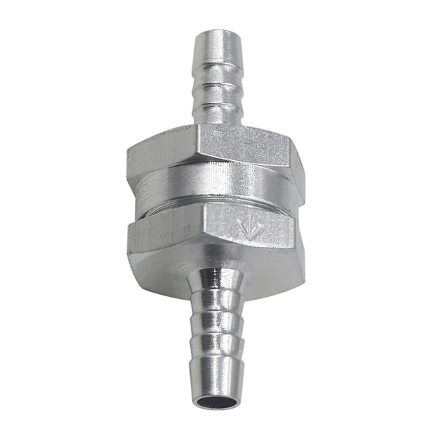 One Way 4mm Valves Aluminium Non Return Valve Fuel Petrol Diesel for Automobile