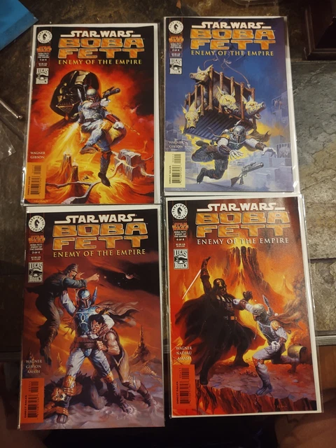 Star Wars Boba Fett Enemy Of The Empire 1-4 Complete Set! Dark Horse Comics 1999