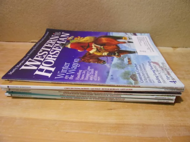 western horseman Magazine Lot Of 6 from 2011 2012 75th anniversary