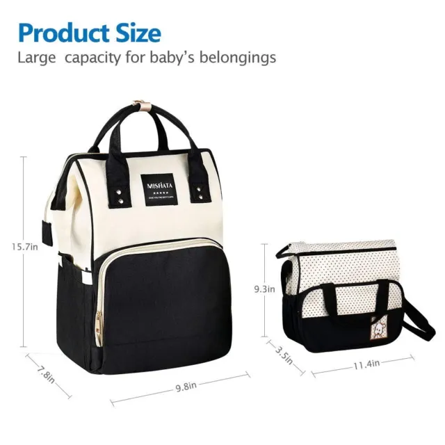MOSFiATA Baby Diaper Bag Backpack  Stylish Multifunction Waterproof Travel Back