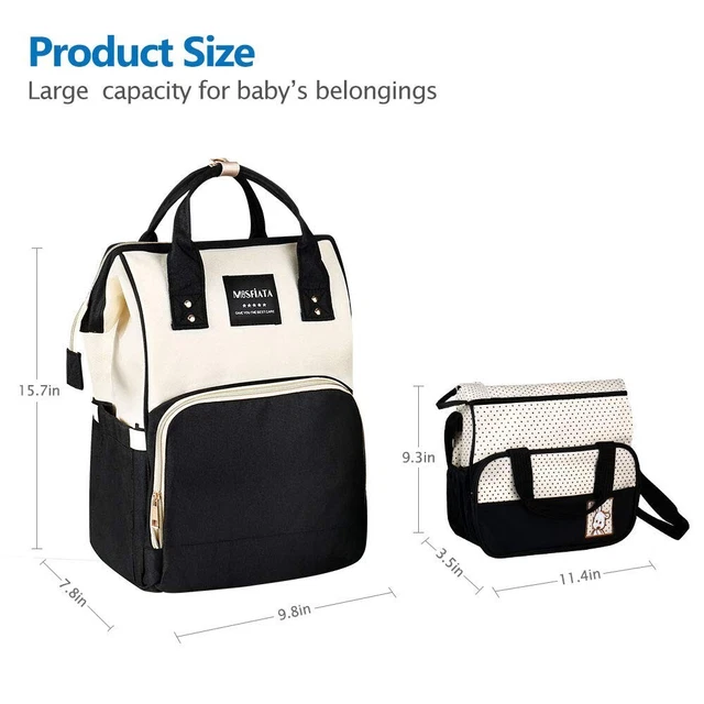 MOSFiATA Baby Diaper Bag Backpack  Stylish Multifunction Waterproof Travel Back