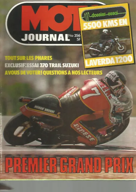 Moto Journal N°356 Laverda 1200 / 370 Suz Trail / L'eclairage / Tout Terrain
