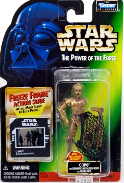 C-3Po Con Rete Cargo ""Tesb"" Star Wars Power Of The Force Collection Hasbro