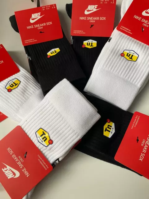 NIKE TN SOCKS Sneakr Sox TN Air Logo Unisex Crew AIR MAX Tuned