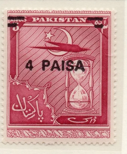 Pakistan 1968 Early Issue Fine Mint Hinged 4p. Surcharged 081796