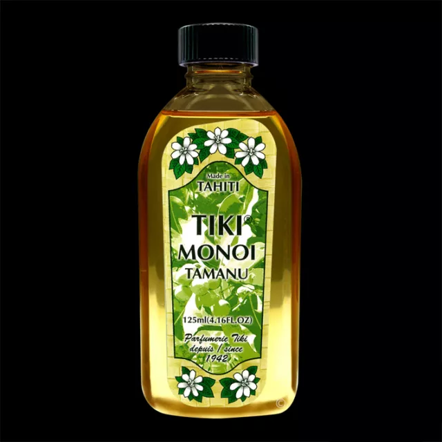 MONOI TIKI TAHITI A l'HUILE DE TAMANU 100 % NATURELLE (Calophyllum Inophyllum)