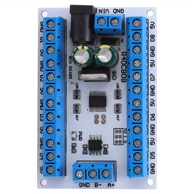 8 Channel Sensor Module Easy Wiring R4DCB08 Board Flame Retardant DS18B20 For