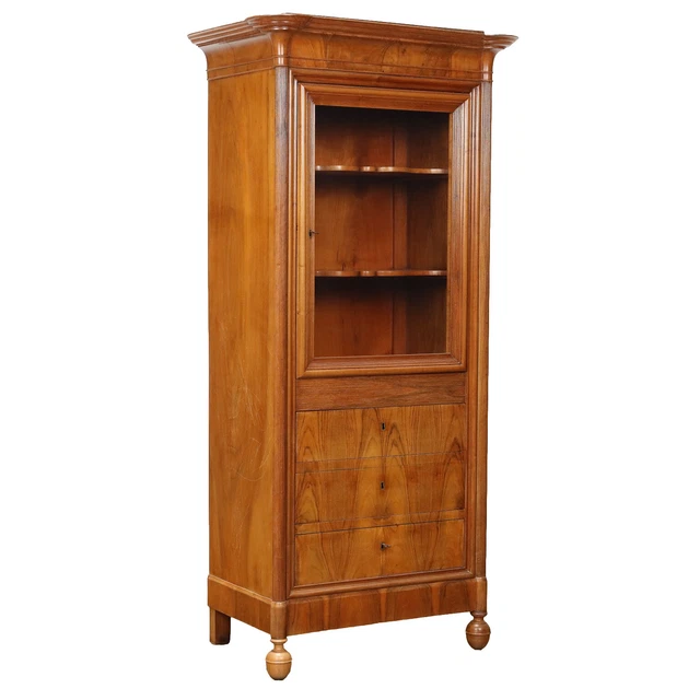 Piccola Vetrina Carlo X Antica Italia secondo quarto '800 Legno Noce Abete