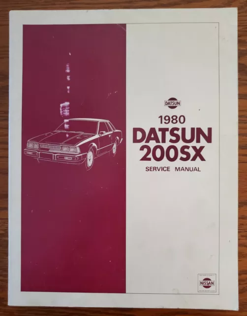 1980 Datsun 200SX OEM Service Manual Model S110 Series Nissan