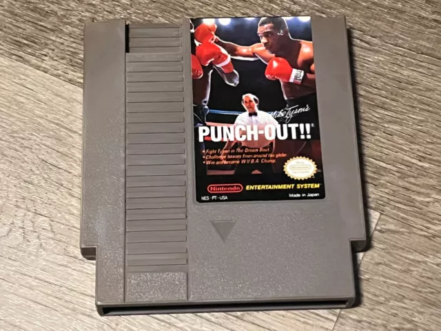 Mike Tyson's Punch-Out Nintendo Nes Cleaned & Tested Authentic