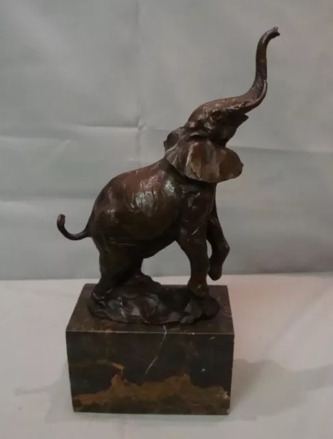Statue Sculpture Lapin Lièvre En Bronze Massif Style Art Déco - Occasion Très Bon état