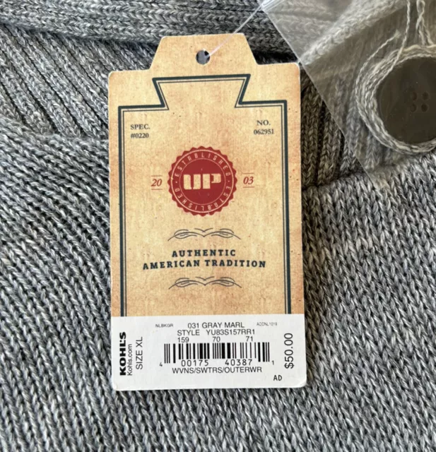 URBAN PIPELINE MENS Sweater XL Gray Cowl Neck Pullover NEW $24.50 ...