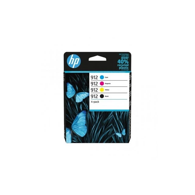 multipack HP 912 6ZC74AE CARTUCCE ORIGINALI BK C M Y