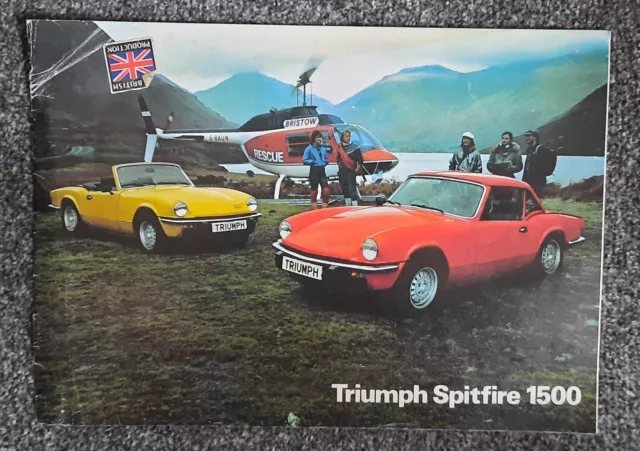 1978 Triumph Spitfire 1500 Sales Brochure