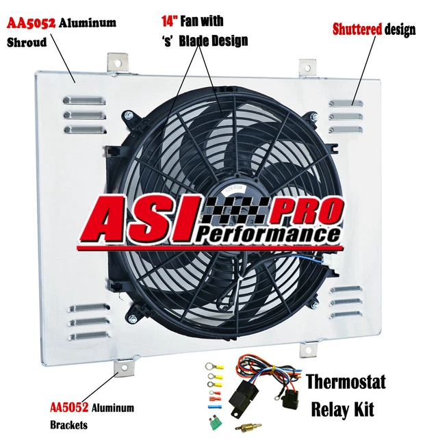 ALUMINUM RADIATOR FAN Shroud For 1967-68 Ford Galaxie Thunderbird ...