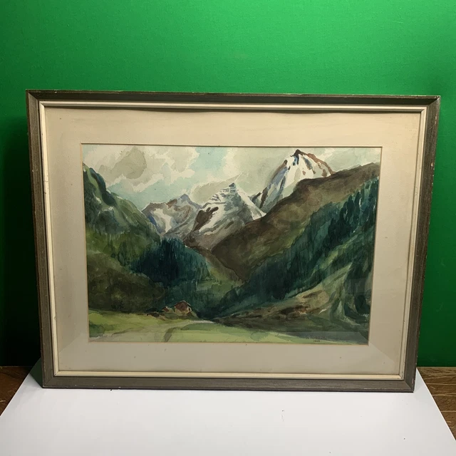 Vintage 1968 Original  Painting Signed Artist H. Noss Jr.