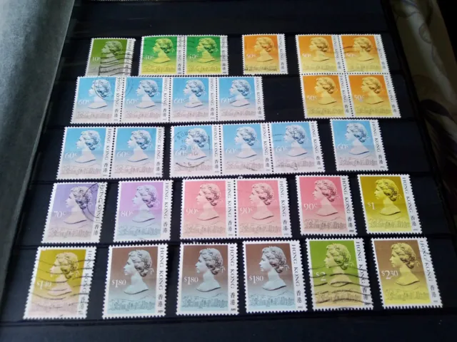 Hong Kong - QE2 Definitives 1987 - Very Good/Fine Used Selection