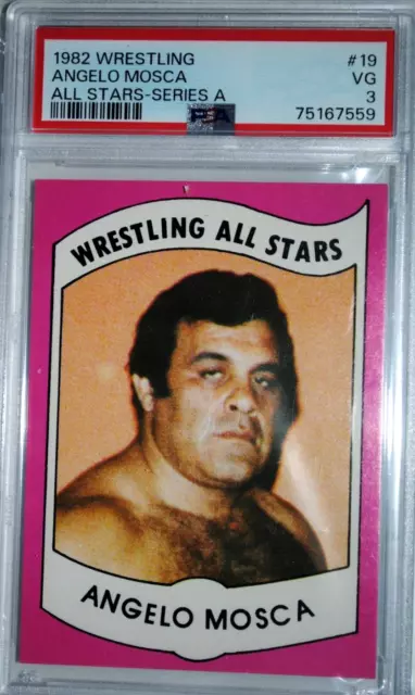 1982 wrestling all stars series A  ANGELO MOSCA  PSA VG 3