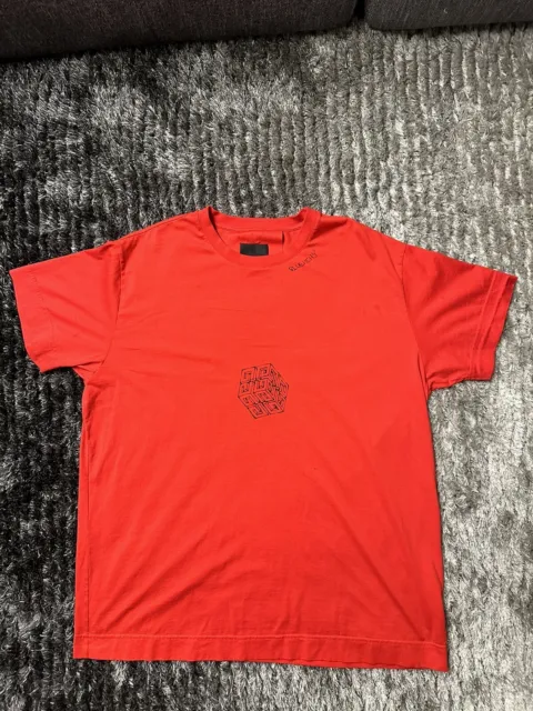 Givenchy Mens Scorpion 4G Logo Red T-Shirt Size L