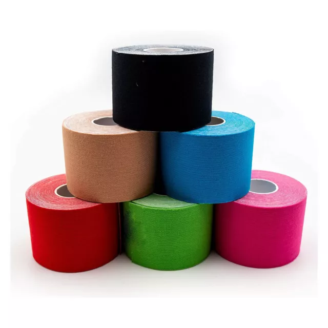 Tape Physiotape Kinesiologie Sport Taping -verschiedene Farben zur Auswahl- 5m