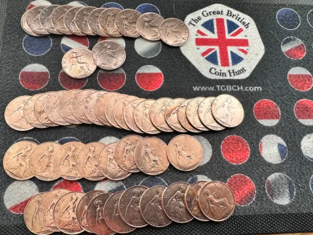 King Edward 7th 1d Penny Shiny Hand Washed & Cleaned To A Great Finish