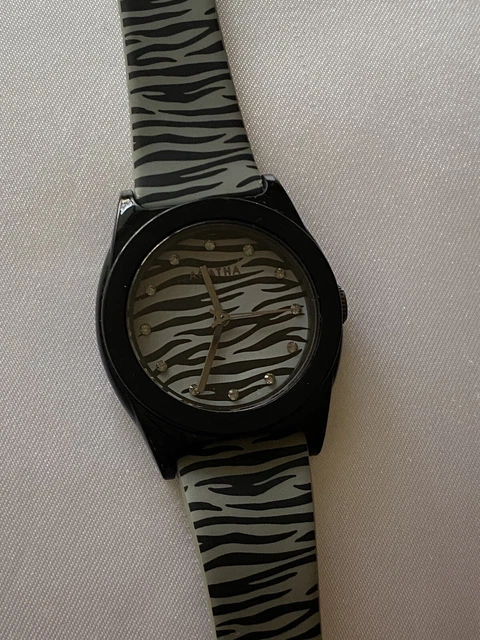 MONTRE NOIR AGATHA Paris tanche Bracelet Gomme Noir Tr s Beau