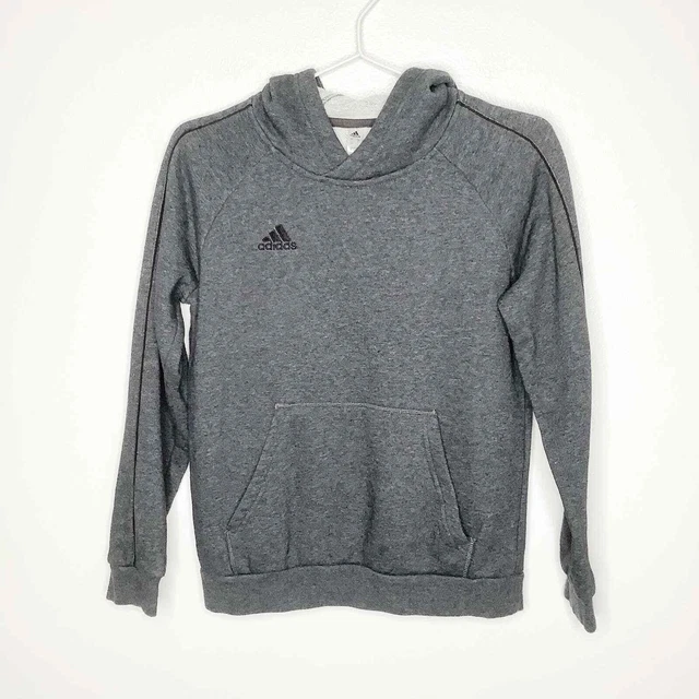 Adidas Gray Heathered Hoodie Sweatshirt Medium