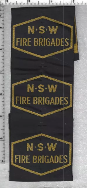 NSW Fire Brigades (New South Wales, Australia) Gold Strip Patch