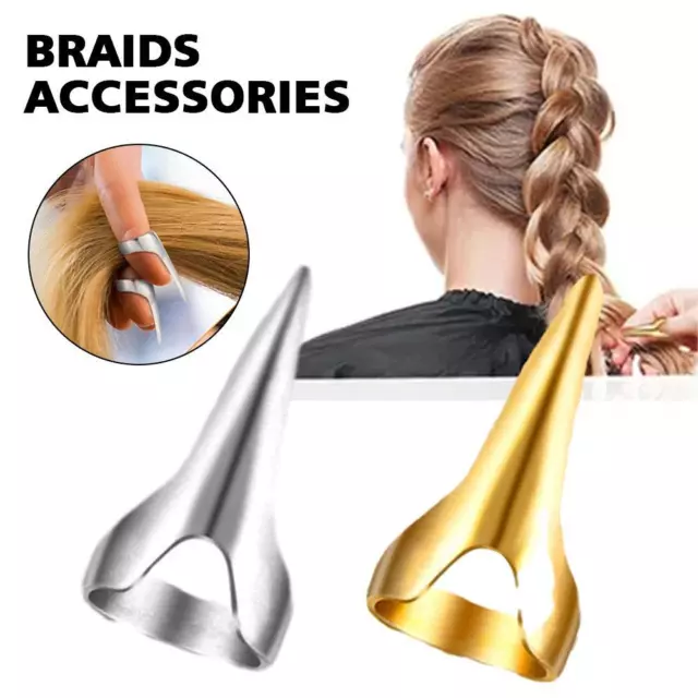 10pcs anneaux tresse séparation cheveux d'or d'argent accessoires coiffure `