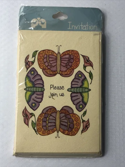 Vintage Invitations 1983 People Productions 8 Cards With Envelopes New