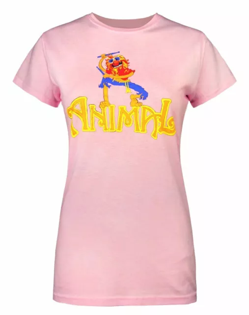 The Muppets Animal Drummer Pink Women's T-Shirt By Worn