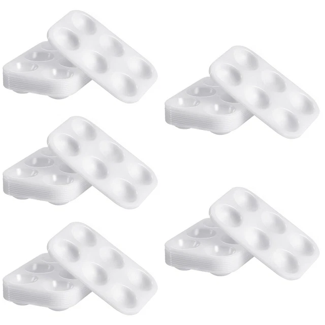 5 Pieces Farbkasten Aus Kunststoff Weißes Tablett Kunststofffarbe Tonisieren