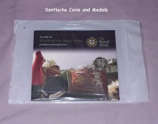 2009 Royal Mint Specimen Shield Of Arms £1 Coin -  Mint Sealed Pack