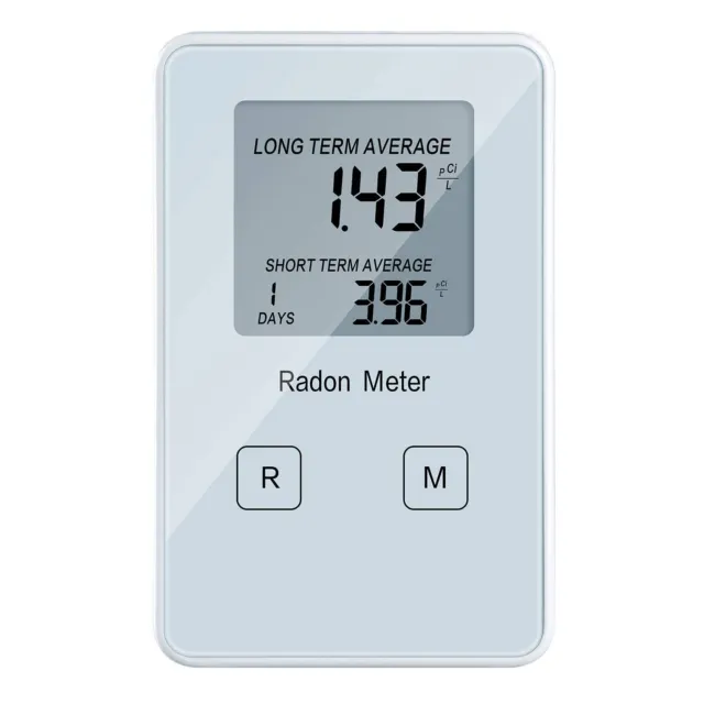 Home Radon Detector,Portable Radon Meter,Long and Short Term Monitor,Recharge...