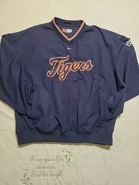 Vintage Team Nike XL DETROIT TIGERS MLB Mens 90's Authentic Lined Team Jacket