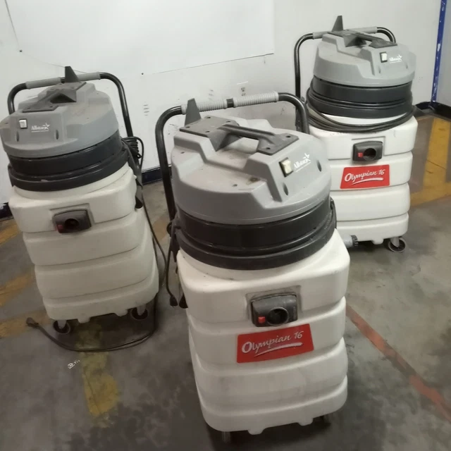 Lot of 3 Unisource OLY16 Olympian 16 All Star Wet/Dry Shop Vacuum Lot of 3 Unisource OLY16 Olympian 16 All Star Wet/Dry Shop Vacuum