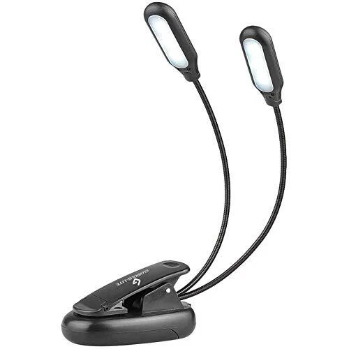 10 LED Book Light, Reading Lights with Warm/White/Natural Light, Clip on,