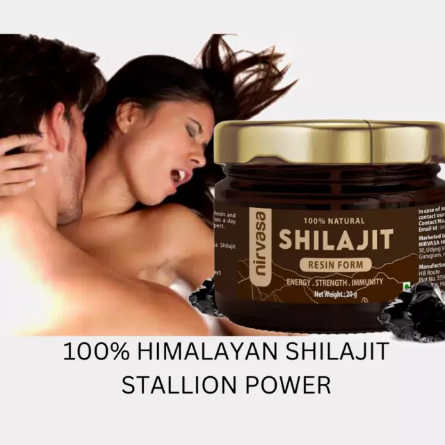 Original 100% puro Shilajit del Himalaya 20 g de resina 70% fúlvico...