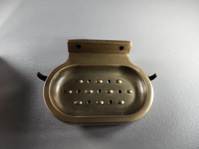 Bronze Wall Mounted Soap Dish w/ Hooks and Hardware, Display Model