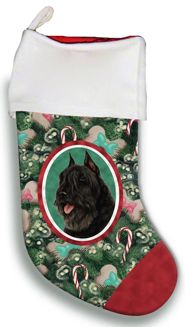 Christmas Stocking - Black Bouvier des Flandres 11033