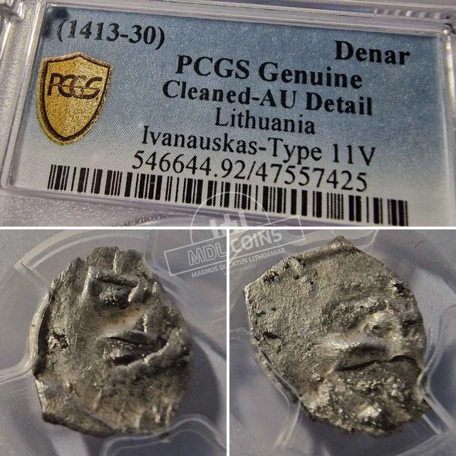 Lithuania - Vytautas Magnus - Denar - 1413-1430 year - PCGS AU Detail