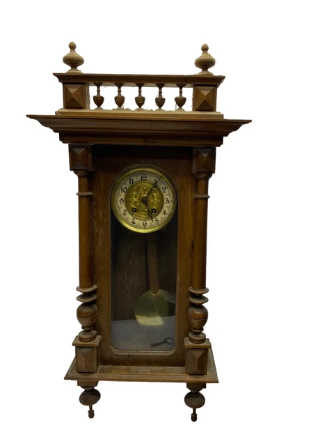 ANCIEN BALANCIER HORLOGE PENDULE PORTIQUE XIX CENTRE EMAIL Napoléon