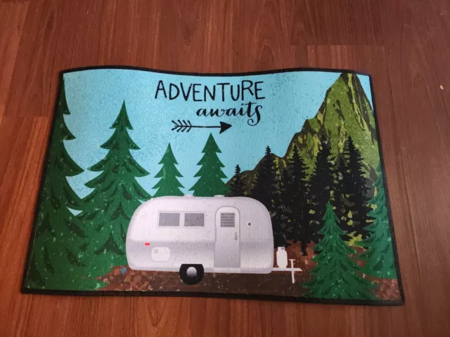 Carolines Treasures Vha3022mat Airstream Camper Adventure Awaits Door Mat,